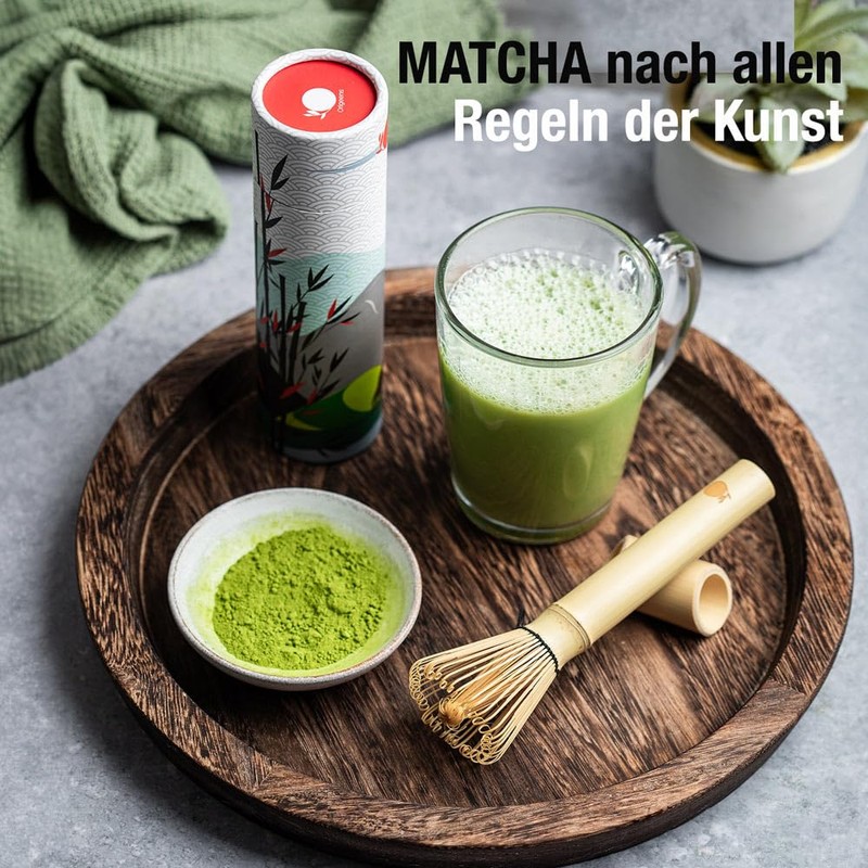 ORIGEENS Matcha Bamboo Broom with Long Handle - Small Traditional