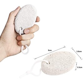 Voarge 2 Pieces Natural Pumice Stone Foot Stone Lava Stone Pedicure Foot Care Foot Scrub for Removing Dead Skin, Callus Hard Skin Removal for Feet and Hands