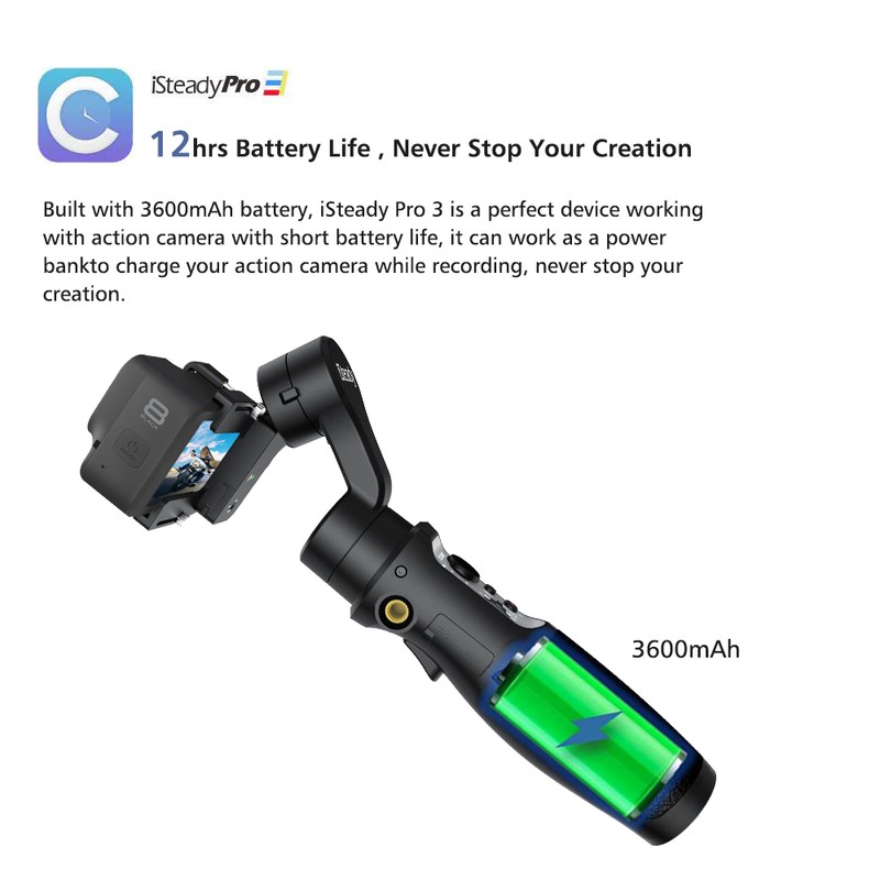 hohem iSteady Pro 3 Handheld 3-Axis WiFi Action Camera Gimbal