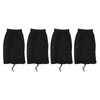 4pcs Hair Net Plopping Hat Drawstring Adjust Strap Washable Reusable