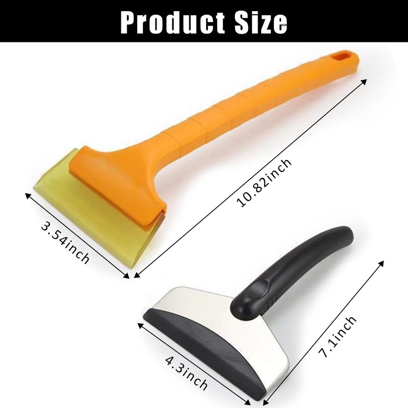 ZEACCT 2 Pack Car Ice Scraper, Car Windshield Ice Scraper,