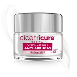 Cicatricure Contorno de Ojos Blur and Filler, Crema Gel Efecto Frío Anti-Edad, Difumina Arrugas y Líneas de Expresión, Ideal para Ojeras y Bolsas en los Ojos, Crema Antiarrugas, Tarro de 15 g