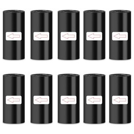 Zhufas Müllbeutel, 90 Stück 10 Rollen Klein Müllbeutel für Auto Mini Müllbeutel Müllsäcke für Auto Haushalt Lebensmittel Küche Schwarz