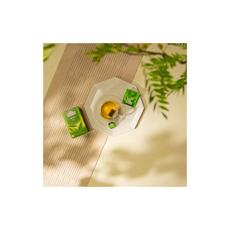 Ahmad Tea Green Tea Pure, 20-Count Boxes (Pack of 6)