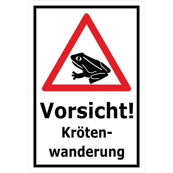 Melis Folienwerkstatt Sign Toad Hiking - 30 x 20 cm