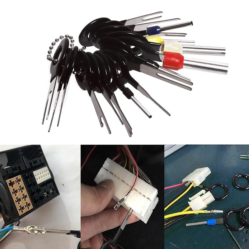 41Pcs Durable Electrical Wiring Connector Release Pin Rust-Proof Auto Terminals