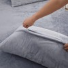 King Pillow Cases 2 - Fuzzy Pillow Case Covers Zip,