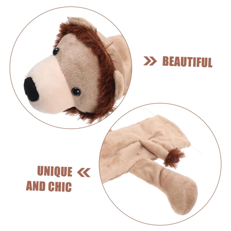 IWOWHERO Cartoon Animal Stethoscope Cover Sleeve Plush Protector for Doctors