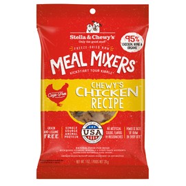 Stella & Chewy's Freeze-Dried Raw Chicken Meal Mixers- Dog Food Topper and Mixer - Made with 95% Cage-Free Chicken, Organs & Bone - Perfect for Picky Eaters - Grain-Free - 1oz