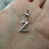 Pemby Studio Initial CAPITAL LETTER Z Charm Zipper Pull Keychain