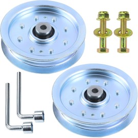 2 Pack 753-08171 Idler Pulley Kit Replaces Cub Cadet 756-04129B Idler Pulley 756-04129B, Idler Pulley 753-08171, MTD 75308171, 756-04129, 956-04129 753 08171 for Cub Cadet RZT50, LTX1040 Decks