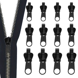 Reißverschluss Reparatur Set,12pcs Reißverschluss Zipper,Reisverschluss-Zipper Ersatz,Reißverschluss-Zipper In 3 Größen,Universal Fix Reißverschluss,Für Kleidung, Gepäck, Rucksäcken Und Koffern