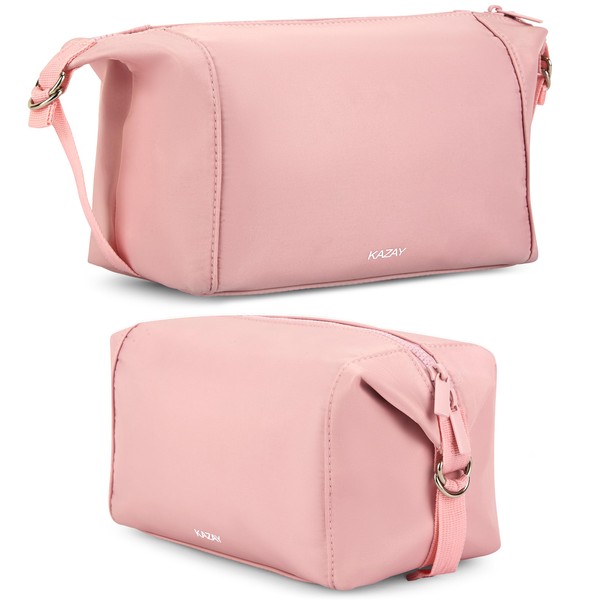 KAZAY Travel Toiletry Bag, Smart Design with Side Clips for