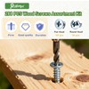 288PCS Screws Assortment Kit,Self Tapping Wood Screws #4/#6/#8/#10 Screw Assortment