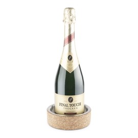 Final Touch Cork & Stainless Steel Bottle Coaster (FTC60)