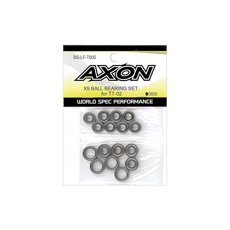 AXON X9 BALL BEARING SET for TT-02 BS-LF-T005