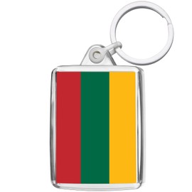 Pixly® Lithuania Flag Keyring Key Fob Country Keychain Keepsake Lithuanian Souvenir Gift