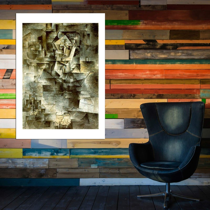 Spiffing Prints Pablo Ruiz Picasso Portrait by Daniel Henry Kahnweiler