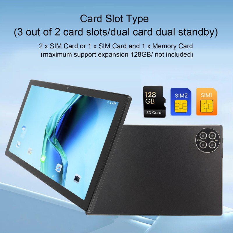 10.1 Inch Tablet for Android 11 Octa Core 8GB RAM