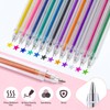 Wincredulous 24Pcs Glitter Ballpoint Pens & Refills Set (Multicolor, 24Pcs)