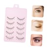Baluue Natural False Eyelashes for Women 5 Pairs Cosmetics False