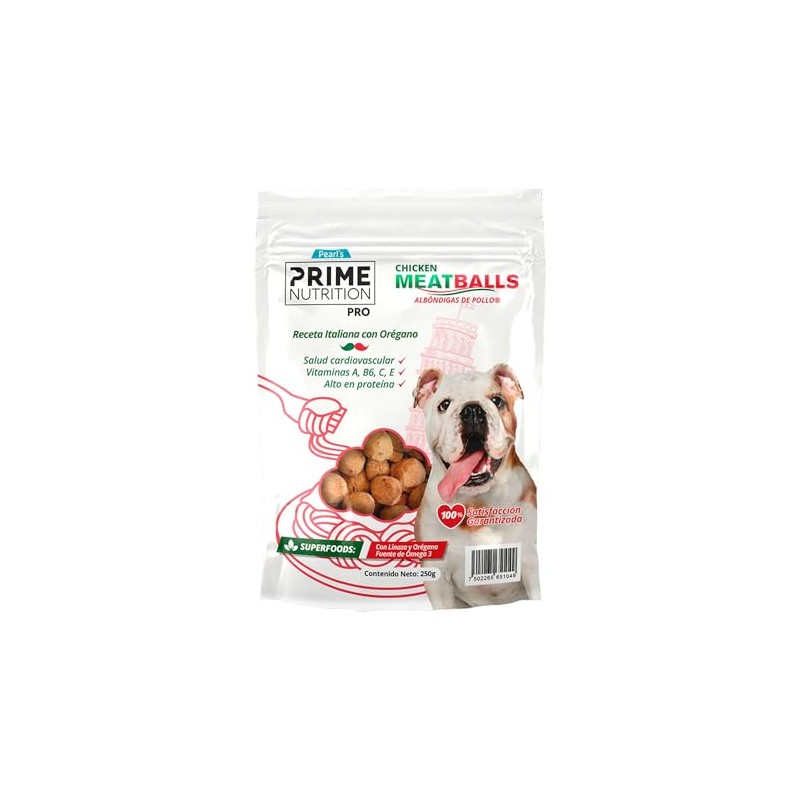 CAMPI, Premios para Perro, Albóndigas de Pollo Pearl's Prime Nutrition,