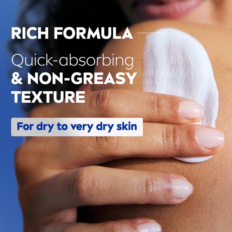 NIVEA Rich Nourishing Body Lotion (400ml), Rich 72H Hydration Moisturiser