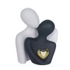 Ceramic Couple Statue for Home Decor - Abstract Hugging Figurine