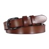 KASSAI Genuine Leather Women's Belt, Width 0.9 inch (2.3 cm)