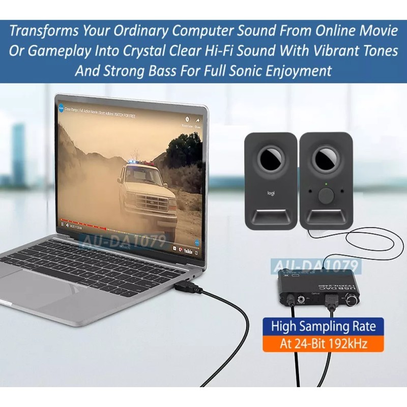 Unbranded Premium 24-Bit DAC Digital Audio Decoder USB DAC Sound