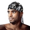 Tyche Silky Durag Royal Silky Collection Ultra Stretch Black and