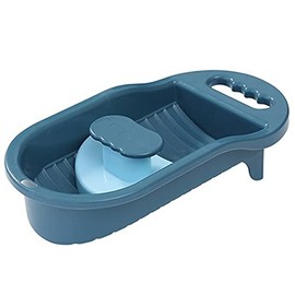 [Suitcase Company] GPT Laundry Board Plastic Wash Board with Handle Laundry Tub Hand Wash Prewashed Spot Wash Washing Machine Laundry Handy Blue