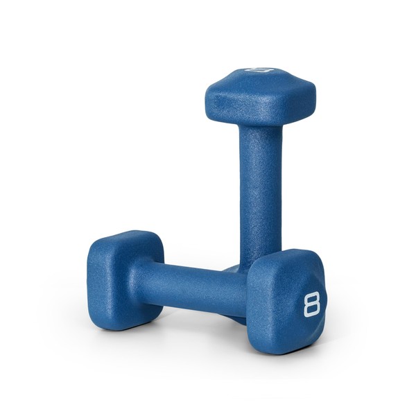Tone Fitness 8 lb Neoprene Dumbbell Pair for Home Workouts