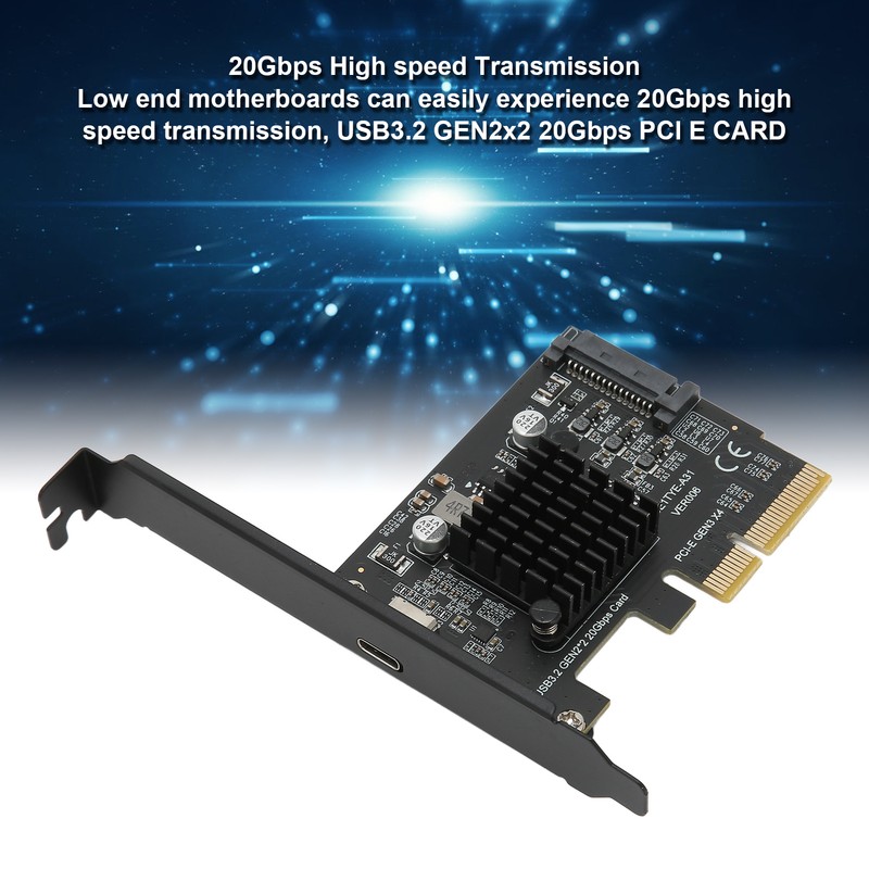 USB3.2 Expansion Card GEN2x2 20Gbps ASM3242 Chip PCI E 4X