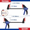 Workpro 8 Piece F Clamp And Spring Clamp Set With