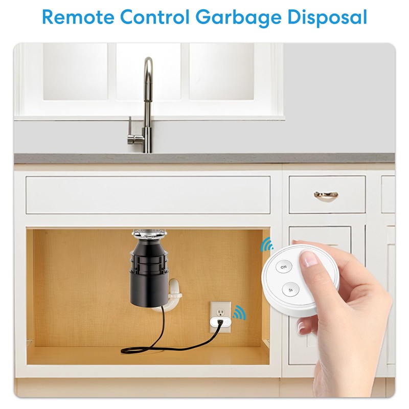 didikit Garbage Disposal Wireless Switch Kit, Sink Top Waste Disposal
