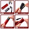 Riakrum 12 Pieces Blacklight Flashlights LED UV Handheld Mini Black