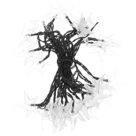 Operitacx Zeichenfolge Seestern Lichterketten dekorative Solarleuchten Solarseillichter Produkte für die Außenbeleuchtung solarbetriebene Seilleuchten Kunststoff Transparent