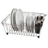 Oggi Compact Dish Drying Rack - Black Steel Drainer, Racks