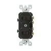 Leviton 15 Amp, 120/277 Volt, Duplex Style Two 3-Way Combination