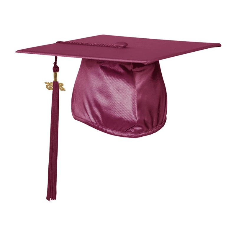 Endea Graduation Shiny Cap & Tassel (Garnet, 2025)
