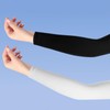 Summer Cooling Arm Sleeves for Sports & Outdoor Sun Protection Hiking White 3ea