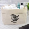 Large 'Wren Bird' Canvas Organiser/Storage Bag (OR00032477)