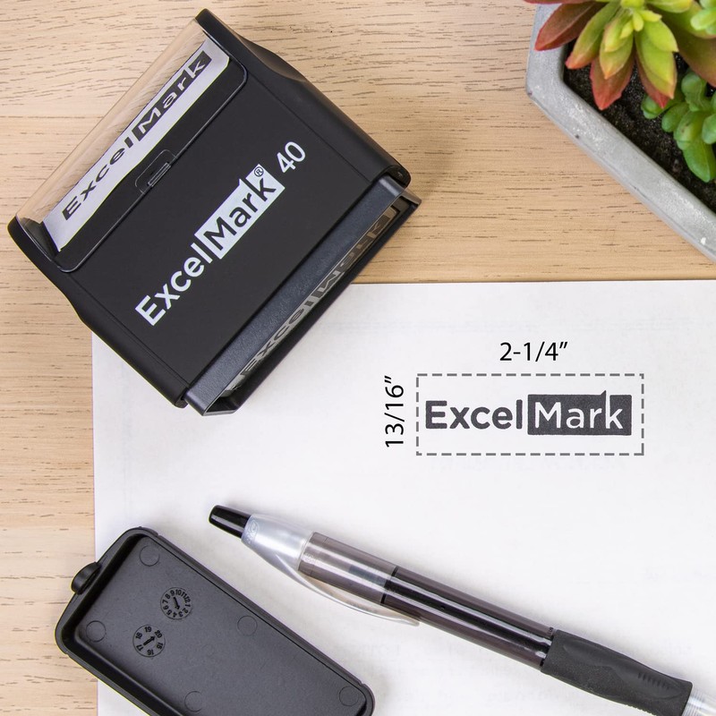 ExcelMark Pre-Inked Flash Stamp (E40)