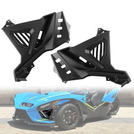 Front Lower Accent Panel Kit for Slingshot, 2PCS DRL Decorative Plate Lights Exterior Housing Trim Panel for Polaris Slingshot S SL SLR R GT 2020-2024 Accessories, Replace OEM #2884605