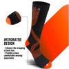 LEAKDRY Waterproof Socks,Thermal Mid Calf,Long Socks,Lighteweight & Breathable (US, Alpha,