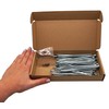 SKIR'CO Pack of 60 Galvanised Steel Wood Screws 5.0 x