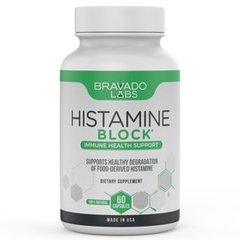 Bravado Labs Histamine Blocker Supplements – DAO Enzyme Formula & Vitamin C – Daily Support for Histamine Intolerance & Immune Support – DAO Supplements Histamine Blocker – 60 Capsules – Made in USA
