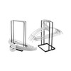 QWORK® hanger organizer stacker, iron hanger stacker, detachable, 30cm high,