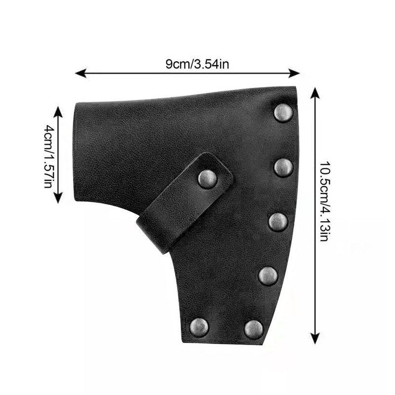 MiOYOOW Axe Sheath Leather Axe Cover Protective Case for Outdoor